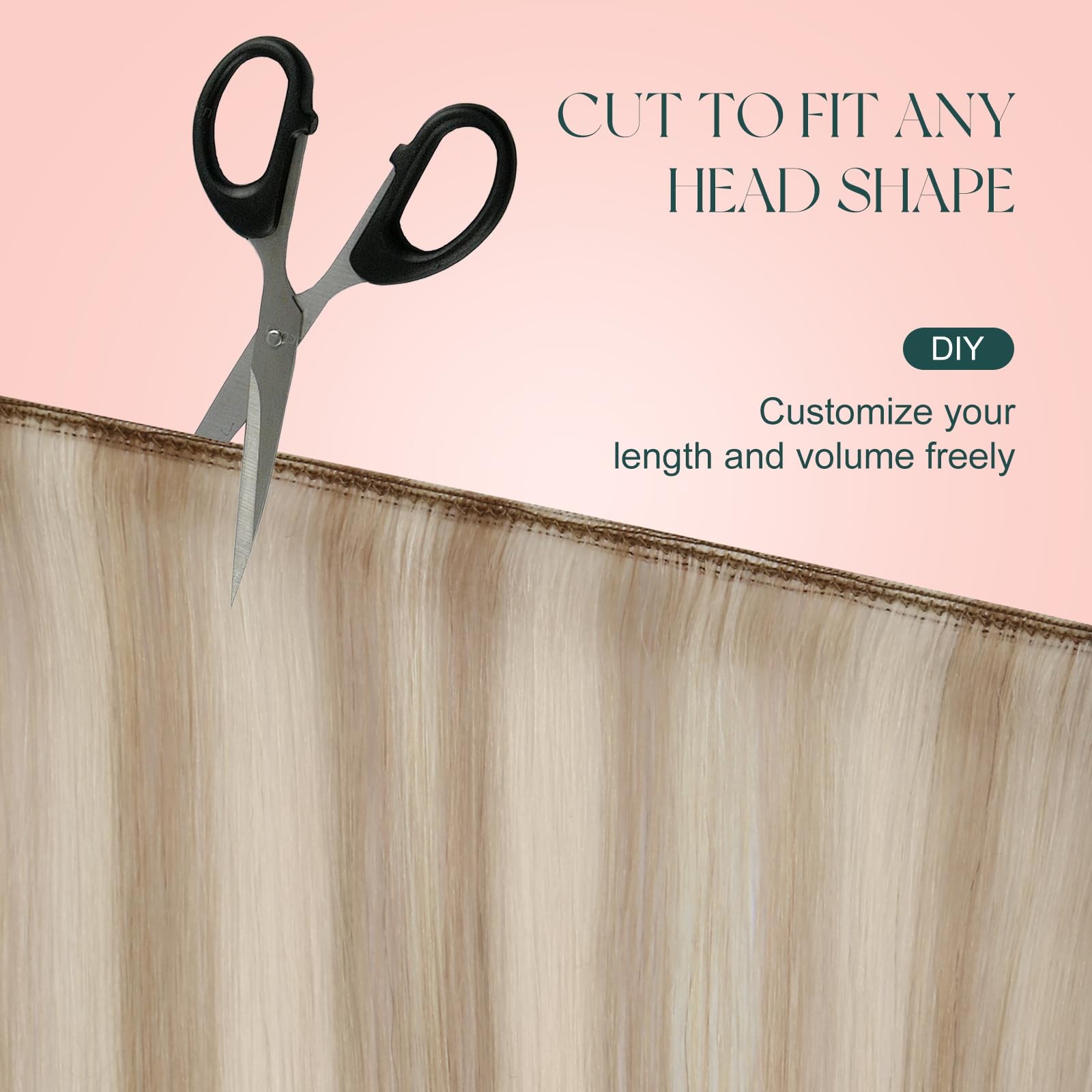 22 Inch Hair Extensions 100G Sew in Ash Blonde Highlight Weft – Easy to Blend