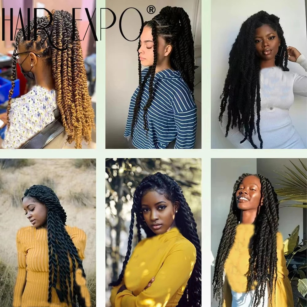 18 Inch Ombre Marley Hair Synthetic Braiding Hair for Afro Kinky Twist Braiding