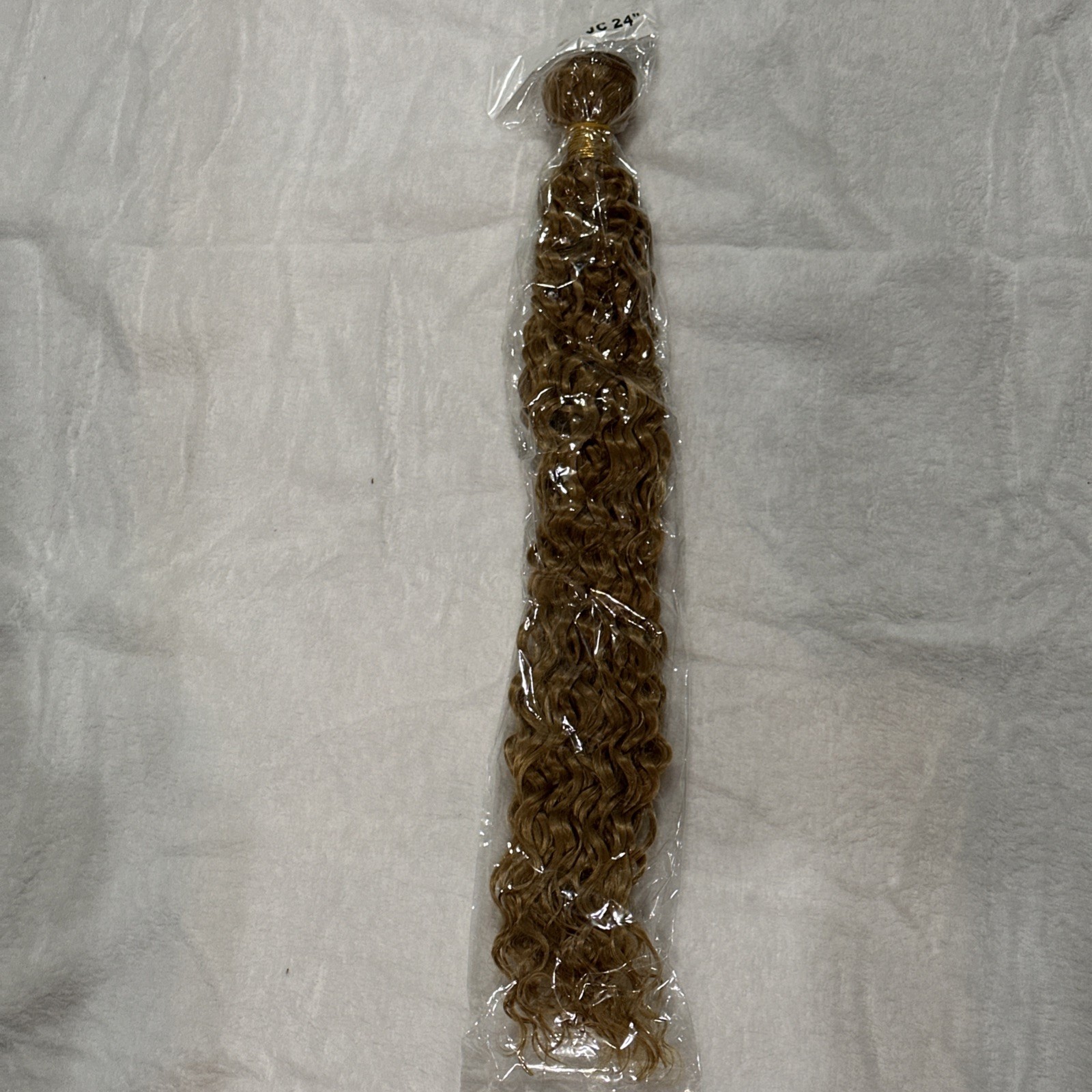 Curly Light Brown Synthetic Hair Extensions for Women Adult