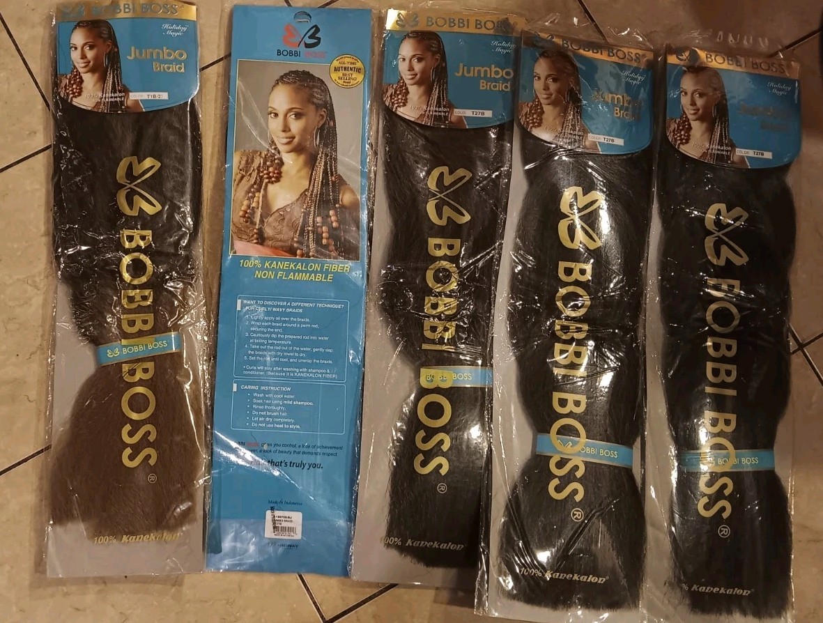 BOBBI BOSS Jumbo Braids X 5 Pkts 100% KANEKALON