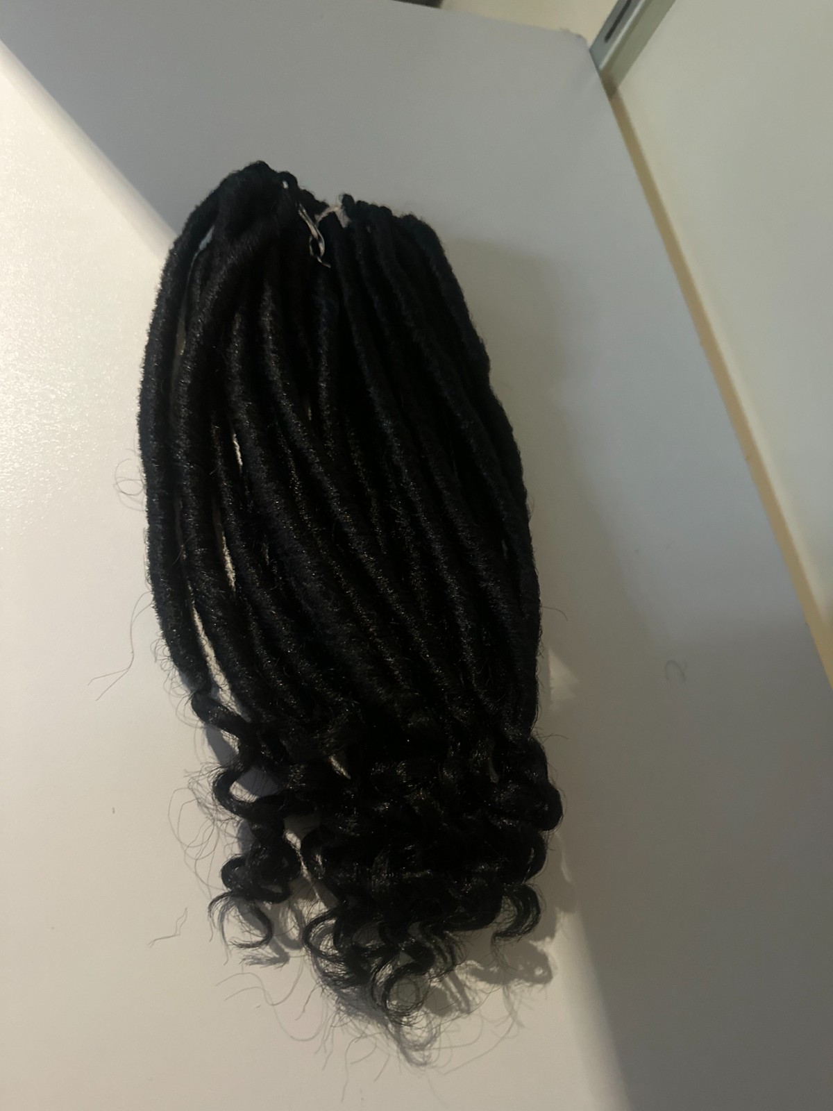 Deep Curly Hair Extension Women’s Black Natural Soft Synthetic Clip-In SZ N226