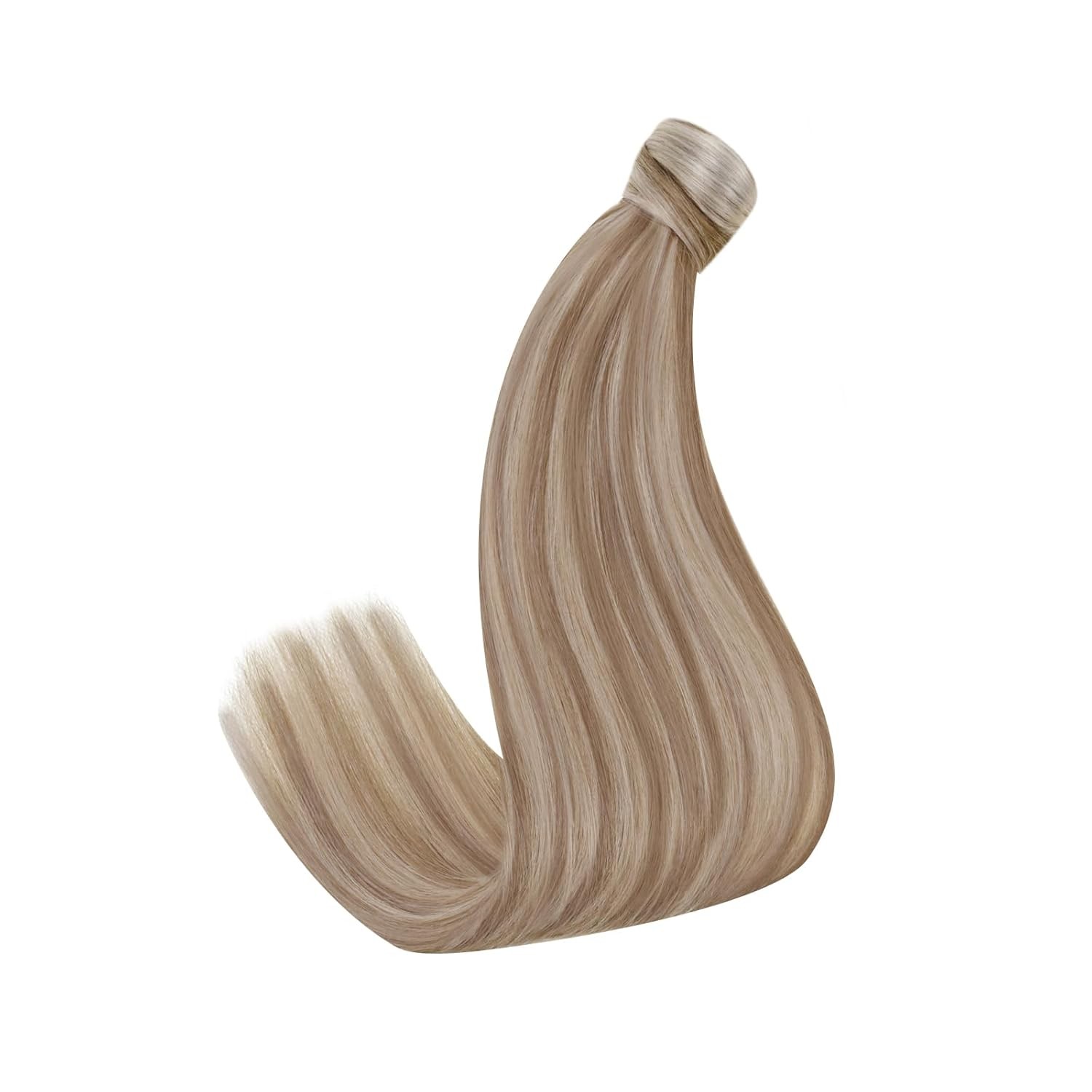 Easyouth PONYTAIL 14in Light Brown Highlights Blonde Hair Extensions – PY_P8-60