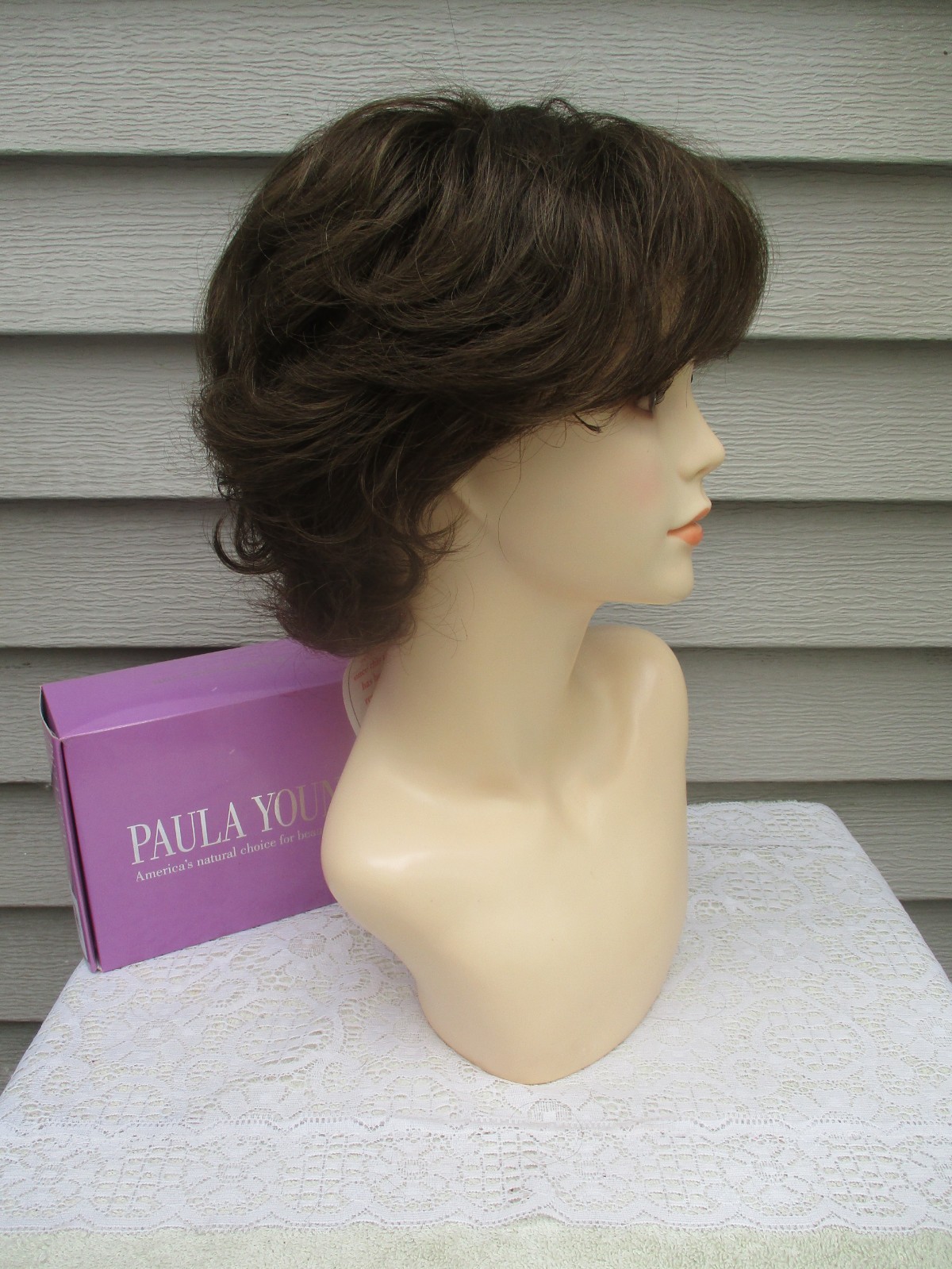 Paula Young Wig DANI Color #8 MEDIUM BROWN Layered Style UNWORN Read