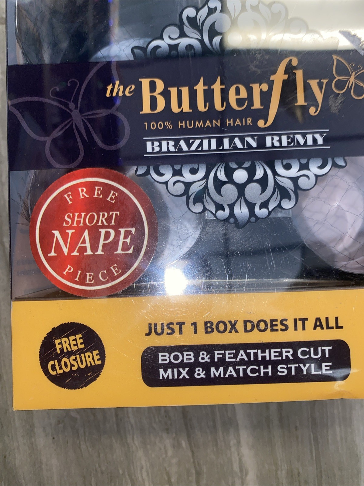Oh! Yes 100% Human Hair-The Butterfly Wrap 4”8”+free closure 1B