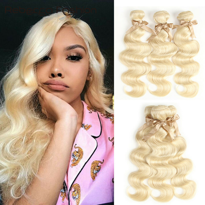 Sew in Blonde Bundle 100% Unprocessed Brazilian Human Hair Weft Weave Extensions