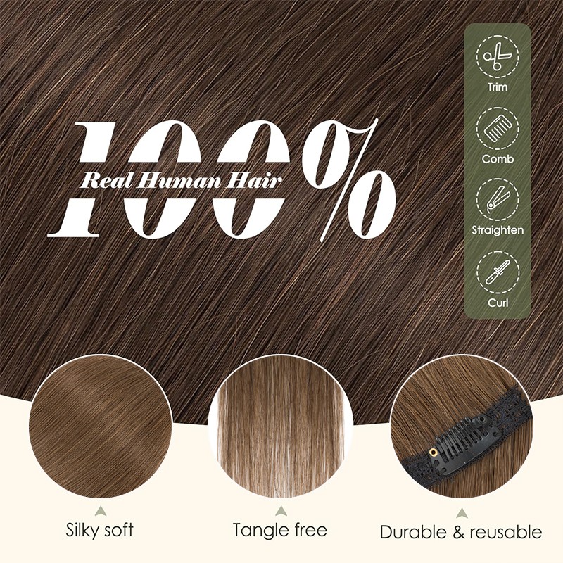 Real Remy Human Hair Extensions 6pcs Single Mini Clip in 10 inch 12 inch 14 inch