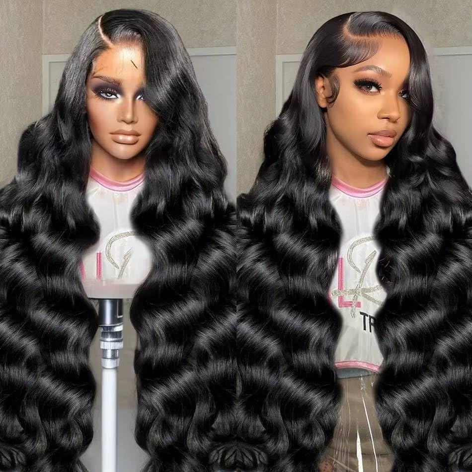 Stogedest 4X4 Hd Lace Closure Wigs Human Hair Body Wave 4X4 Lace Front Wig For