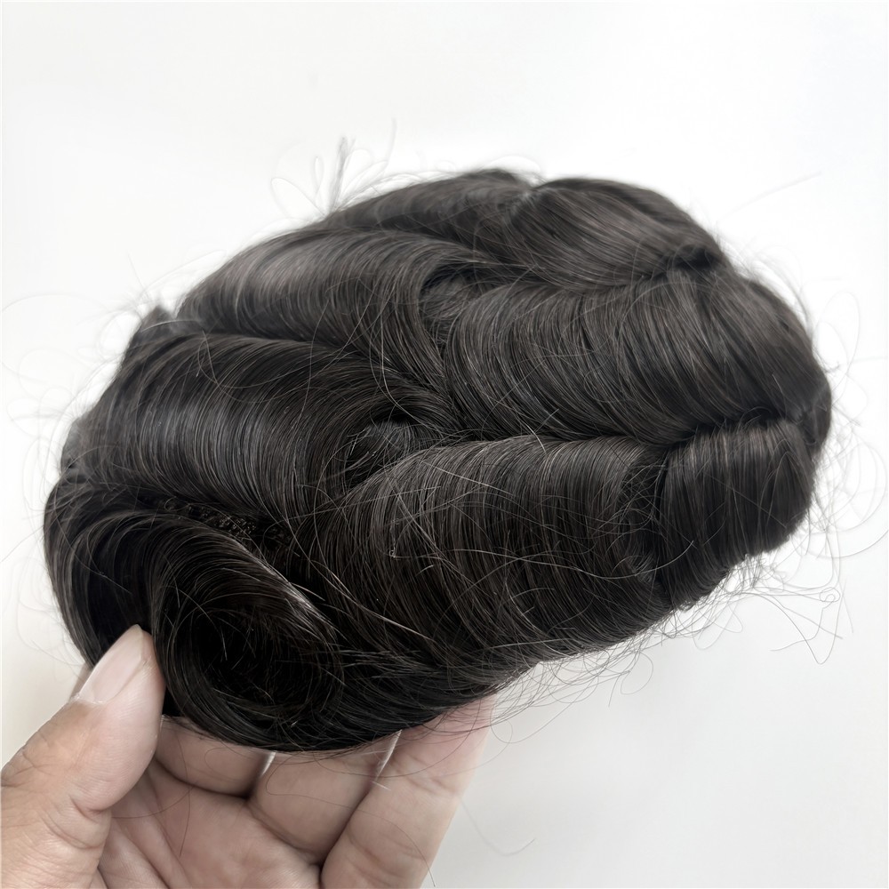 Mono Hair System For Men Hair Pieces Men’s Hair Replacement Human Hair Toupee
