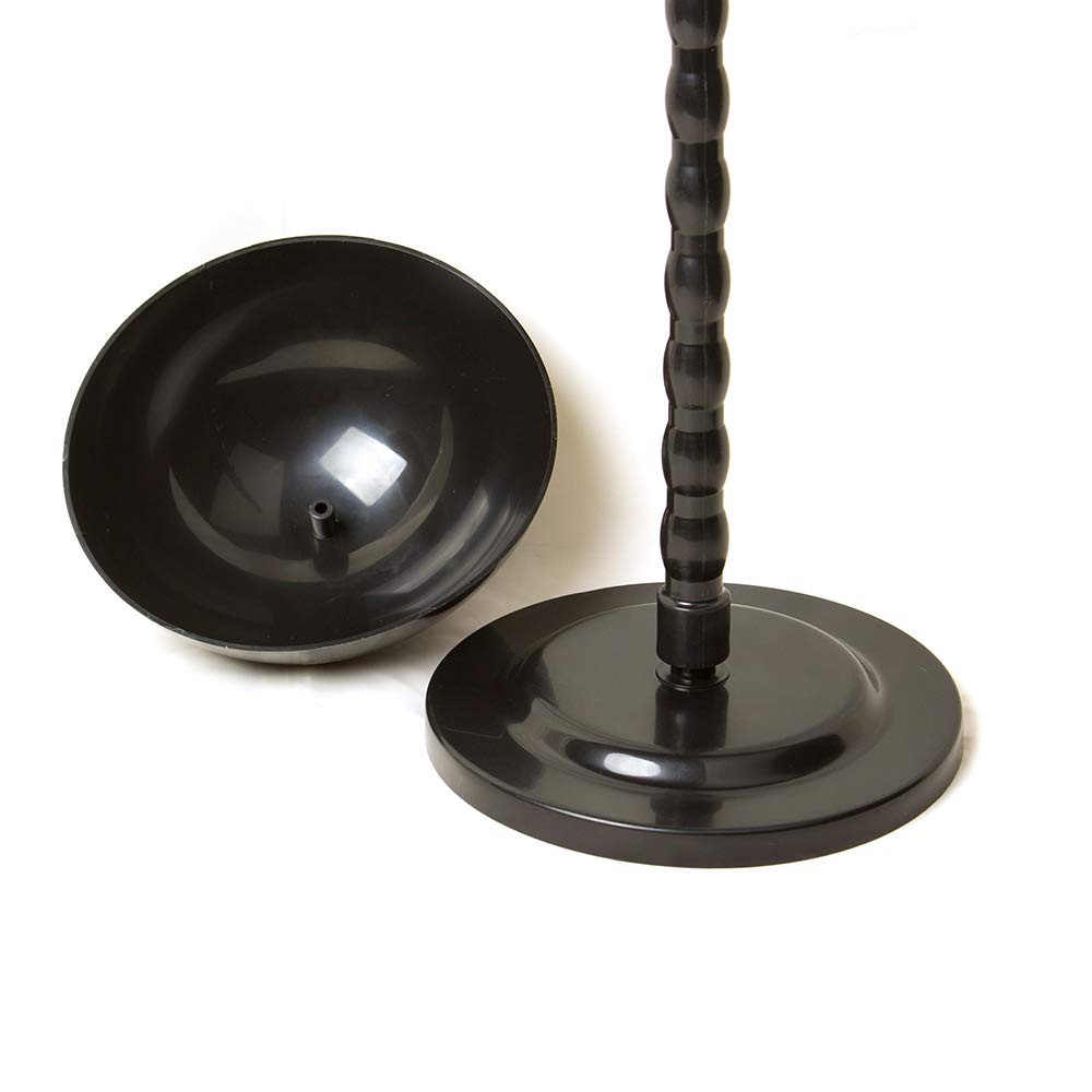 KDOSP Wig Stand Plastic Hat Display Head 1 Count (Pack of 1), Black