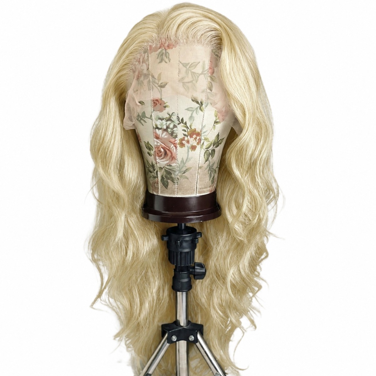 Long Wavy Blonde Layered Synthetic Hair HD Lace Front Wig Pre Plucked