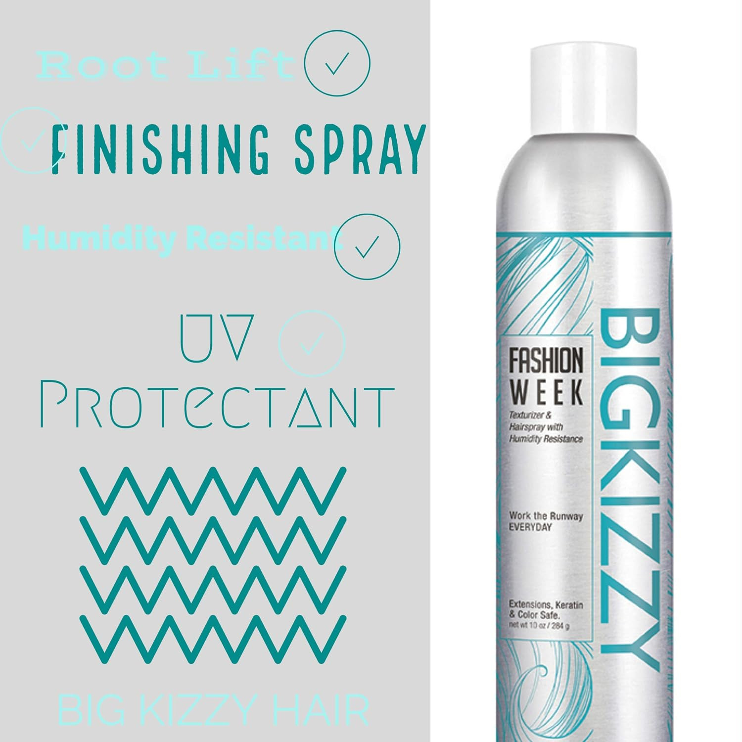 Fashion Week Hairspray & Texture Spray – Medium Hold Setting Spray for All Day +