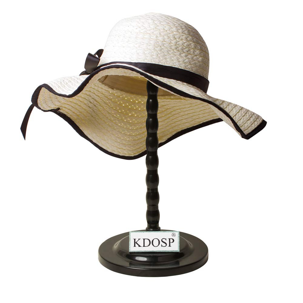 KDOSP Wig Stand Plastic Hat Display Head 1 Count (Pack of 1), Black