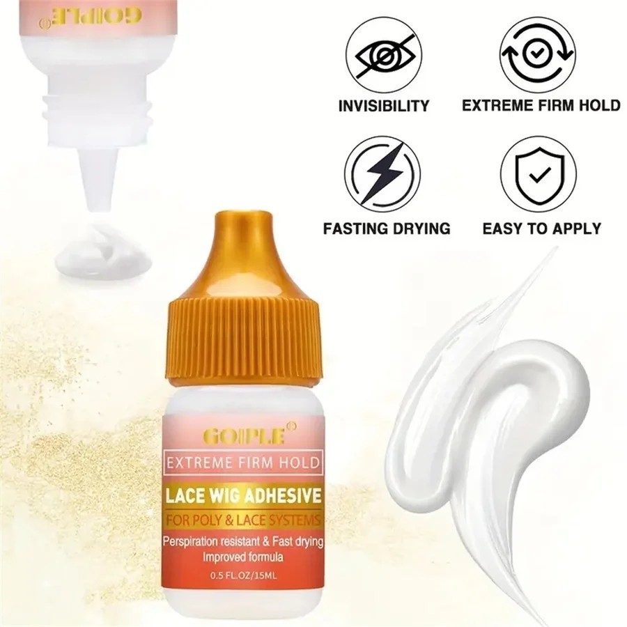 GOIPLE Wig Styling Kit Bonding Glue Wax Stick Edge Control Gel Long Lasting