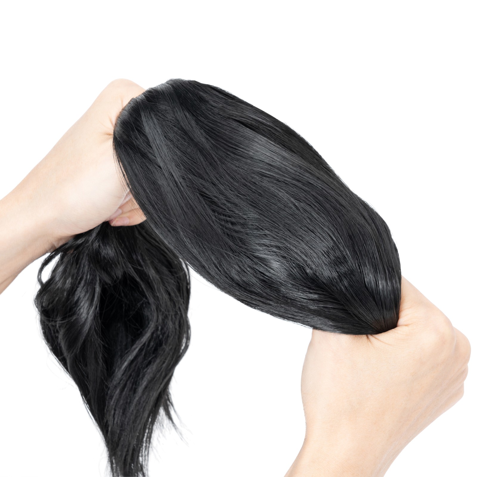 Long Curly Wavy 4PCS Clip in as Human Hair Extensions Natural THICK Balayage USA