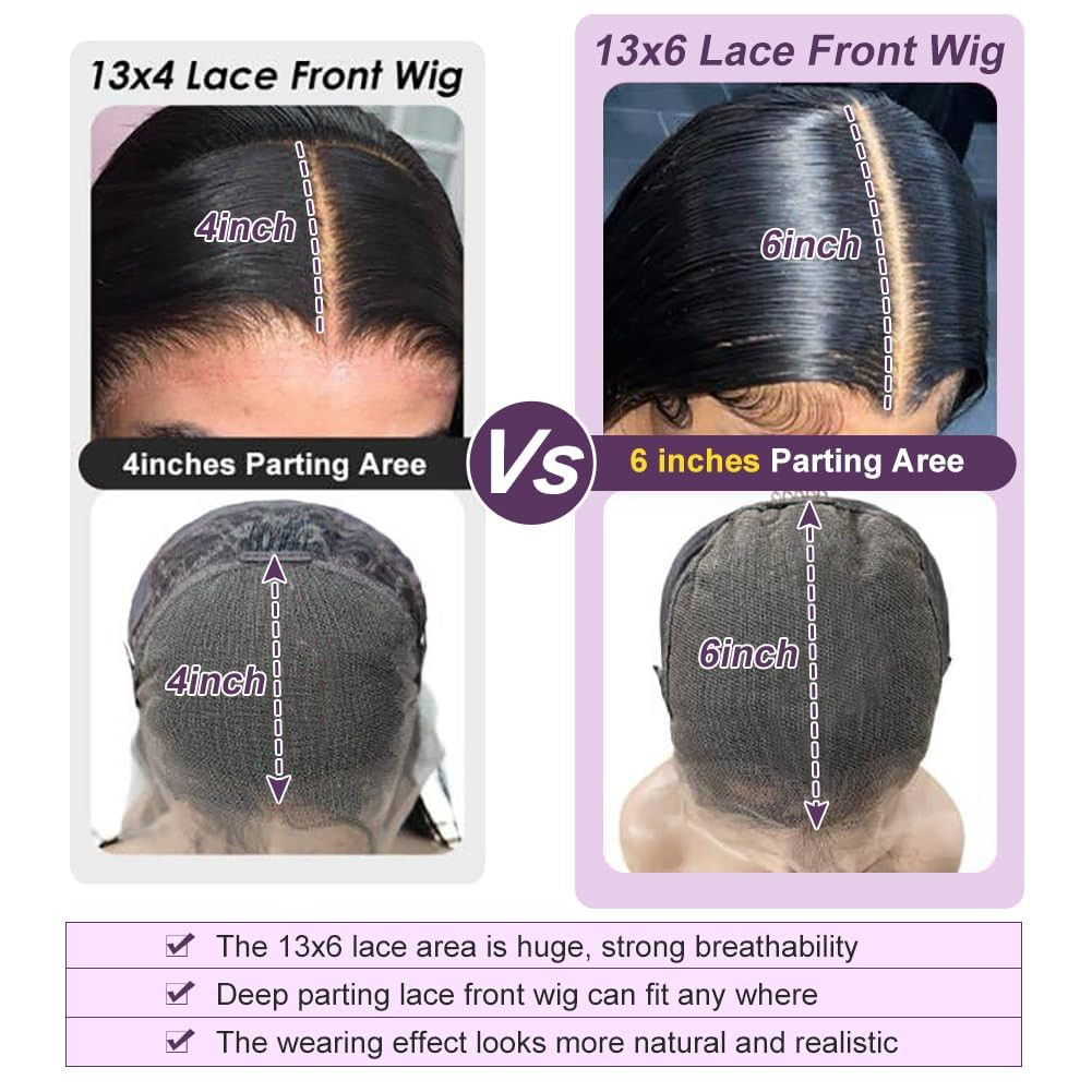 30 Inch 13X6 Lace Front Wigs Human Hair 220 Density Body Wave HD Lace Front Wigs