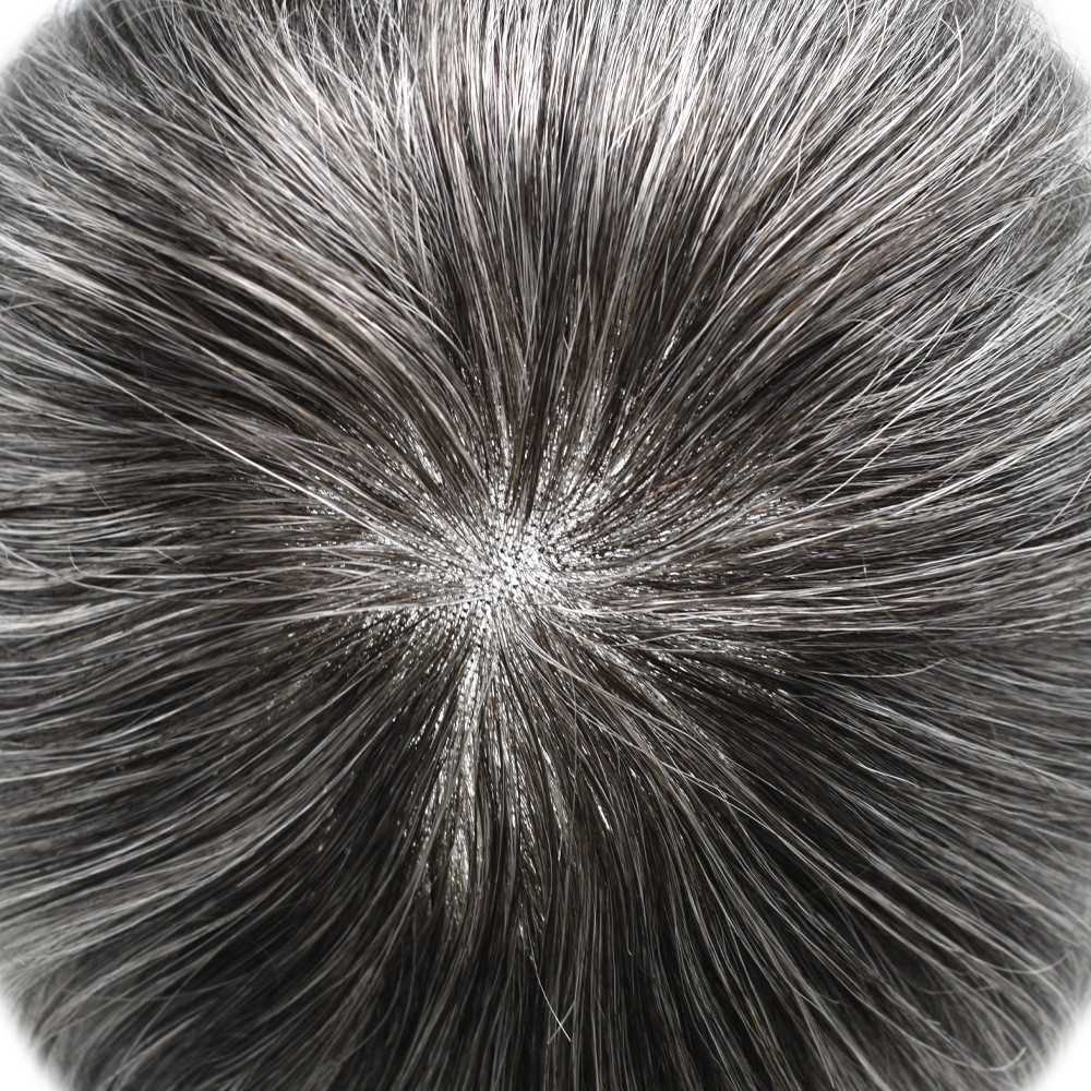 French Lace Front Mens Toupee Hairpiece Monofilament Hair System Replacement Wig