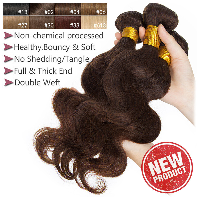 Straight Thick 100% Malaysian Virgin Bundles Human Hair Extentions Weave Weft 8A