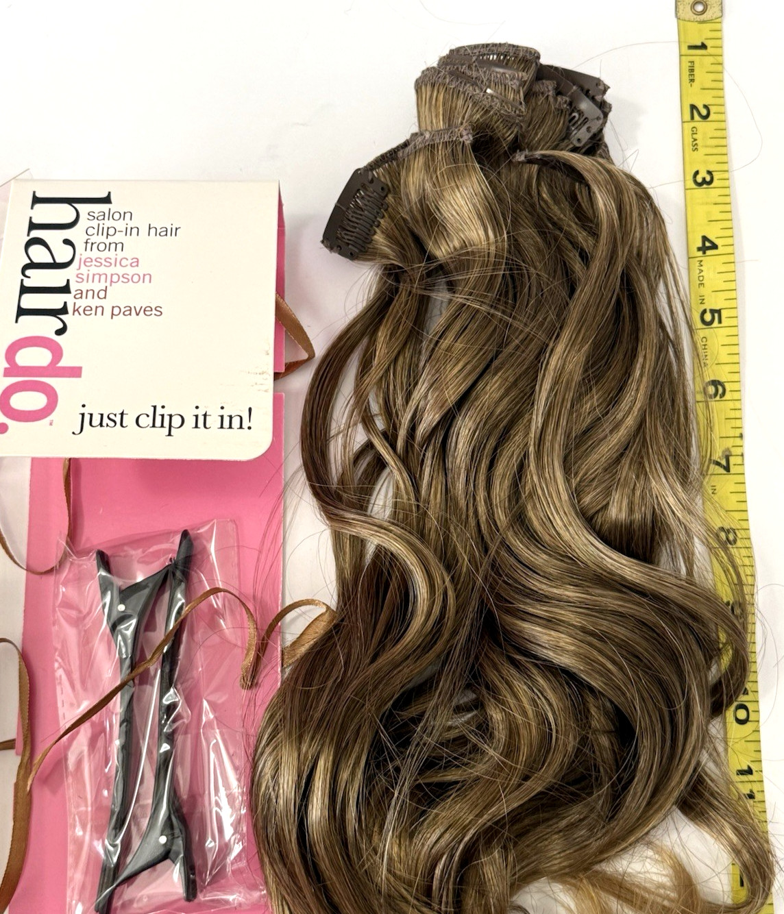 NEW Hairdo 15″ to 18″ 10 Piece Clip-in Wavy Extensions from Jessica Simpson