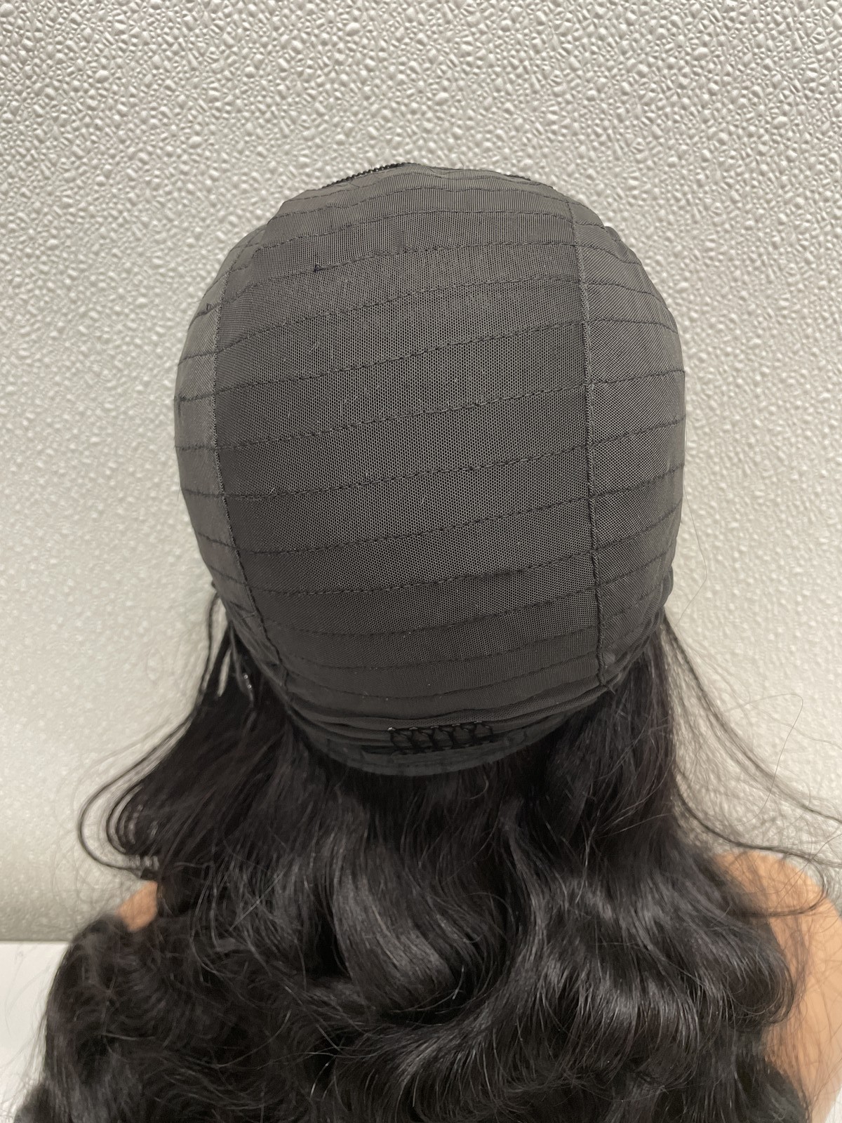 Urnoble Body Wave Natural Black Human Hair Glueless Headband Wig 28in