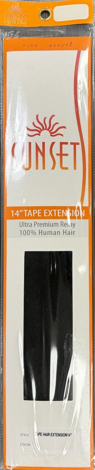 Sepia Sunset Ultra Premium Remy 100% Human Hair 14″ Tape-In Extension 12pcs #613