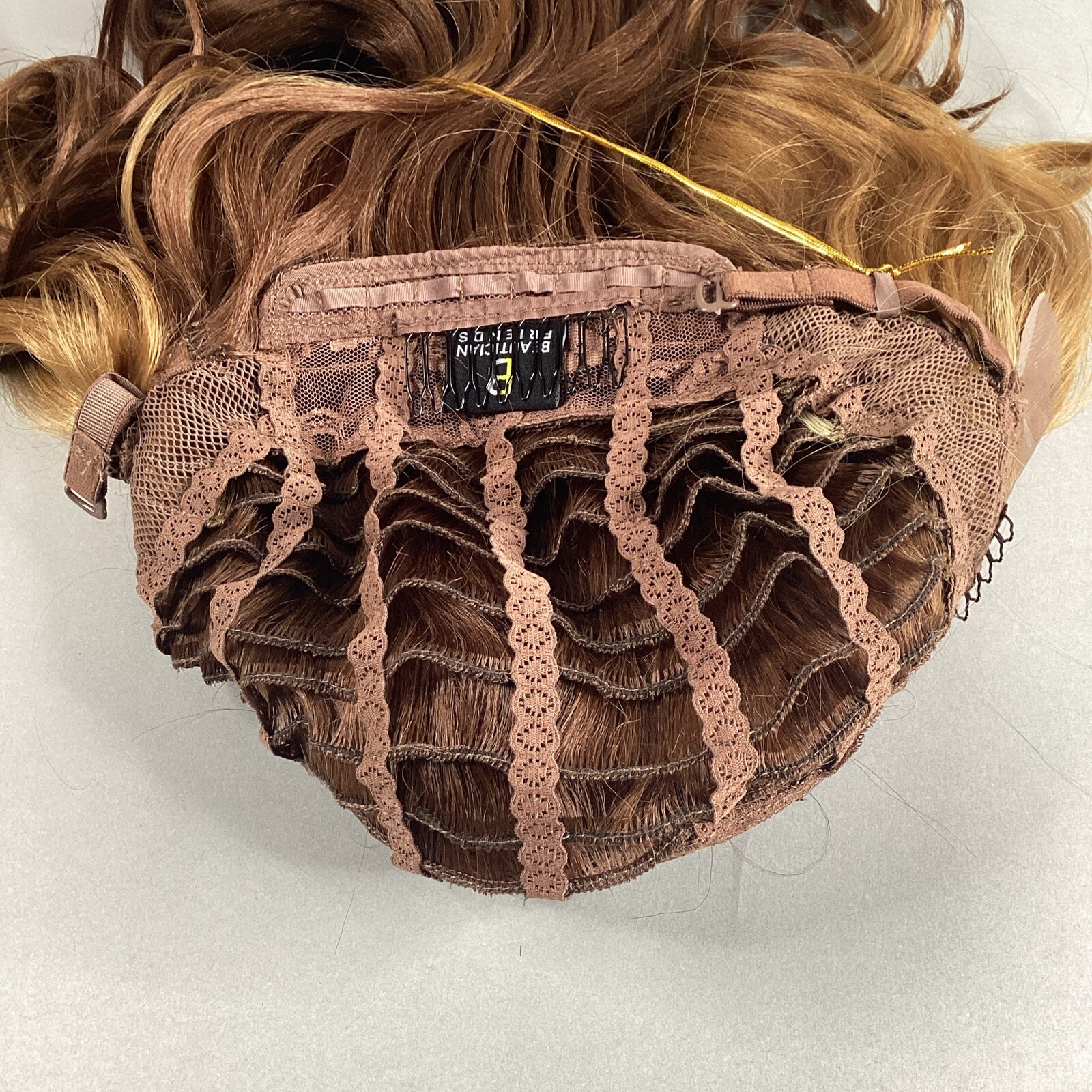 LW-Luna Wavy #PP3027613 Brown Blonde Remi Quality Lace Wig Curl Safe