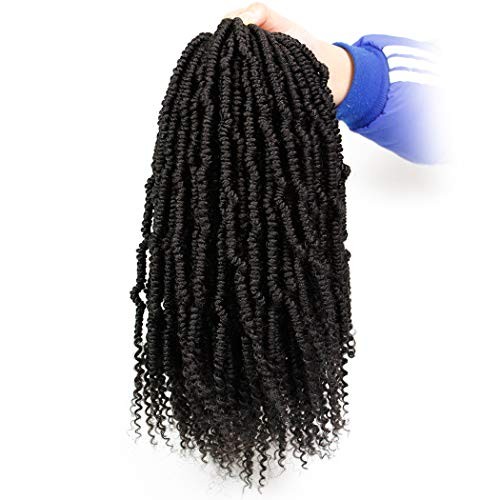 Bomb Twist Crochet Hair 14 Inch 6 Packs Mini Passion 14 Inch (Pack of 6) #1B