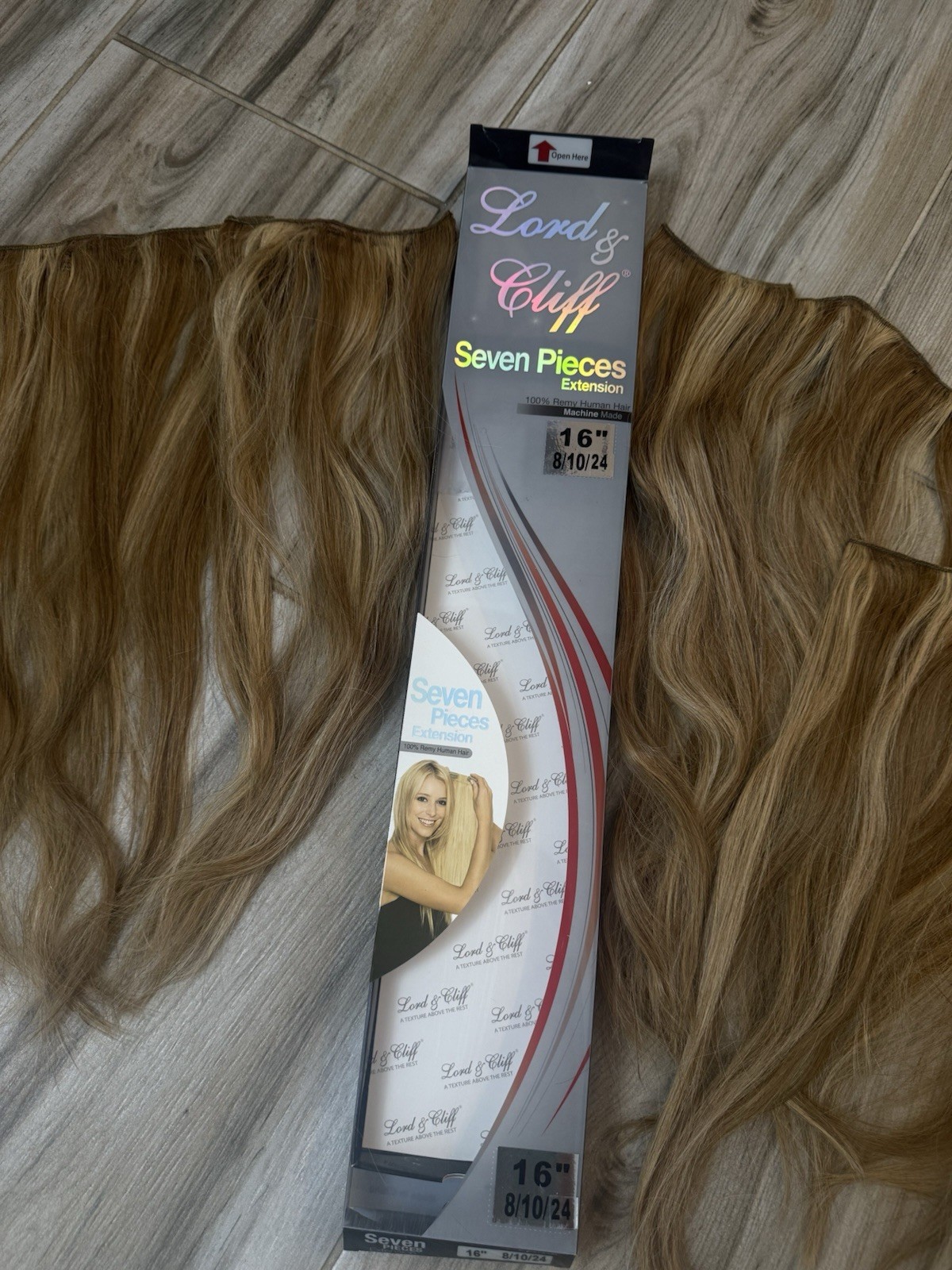 Lord & Cliff 100% Remy Human Hair 7 Pc Clip-In 16″ 8/10/24 SOLD OUT COLOR