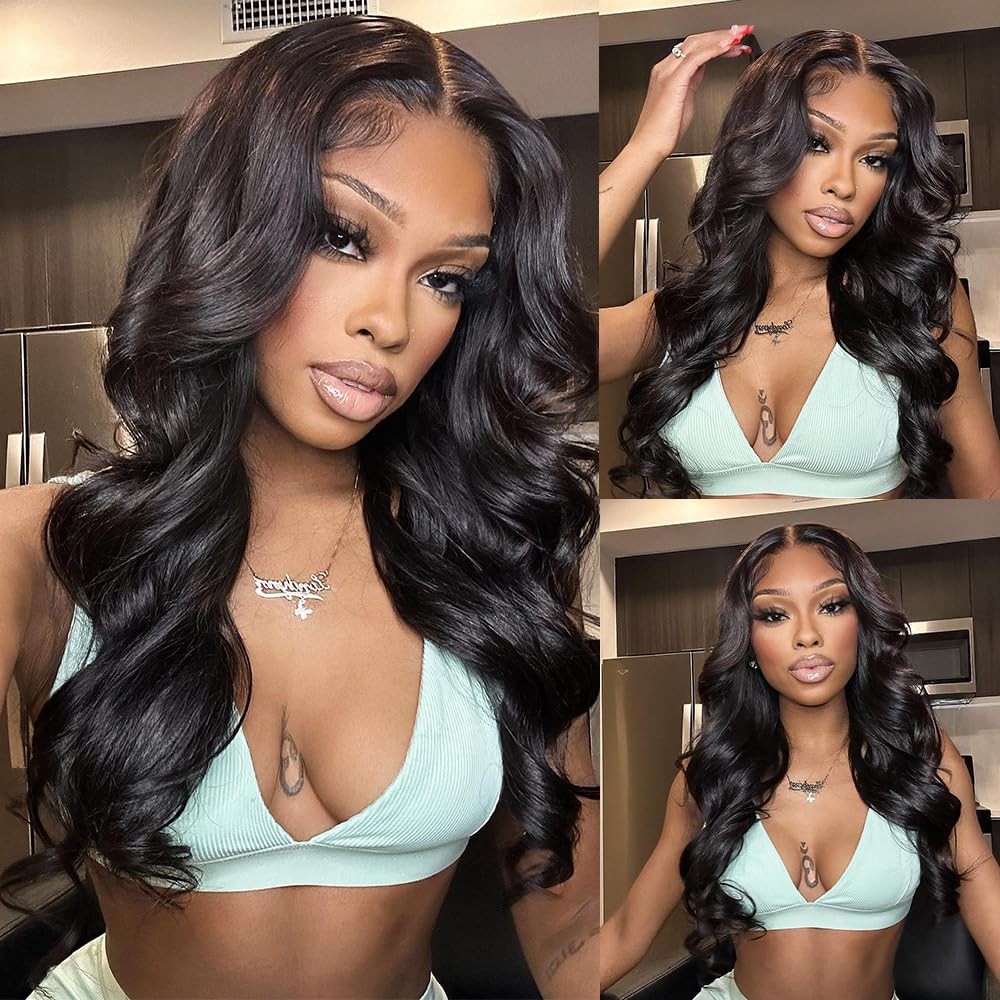 Xiayume Body Wave Lace Front Wigs Human Hair 200 Density 13X6 Hd Transparent