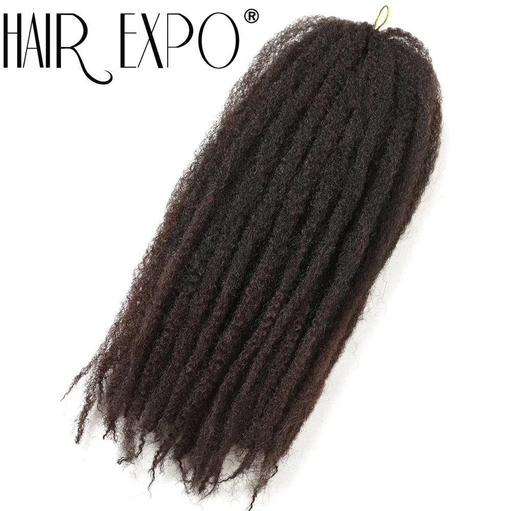 18 Inch Ombre Marley Hair Synthetic Braiding Hair for Afro Kinky Twist Braiding