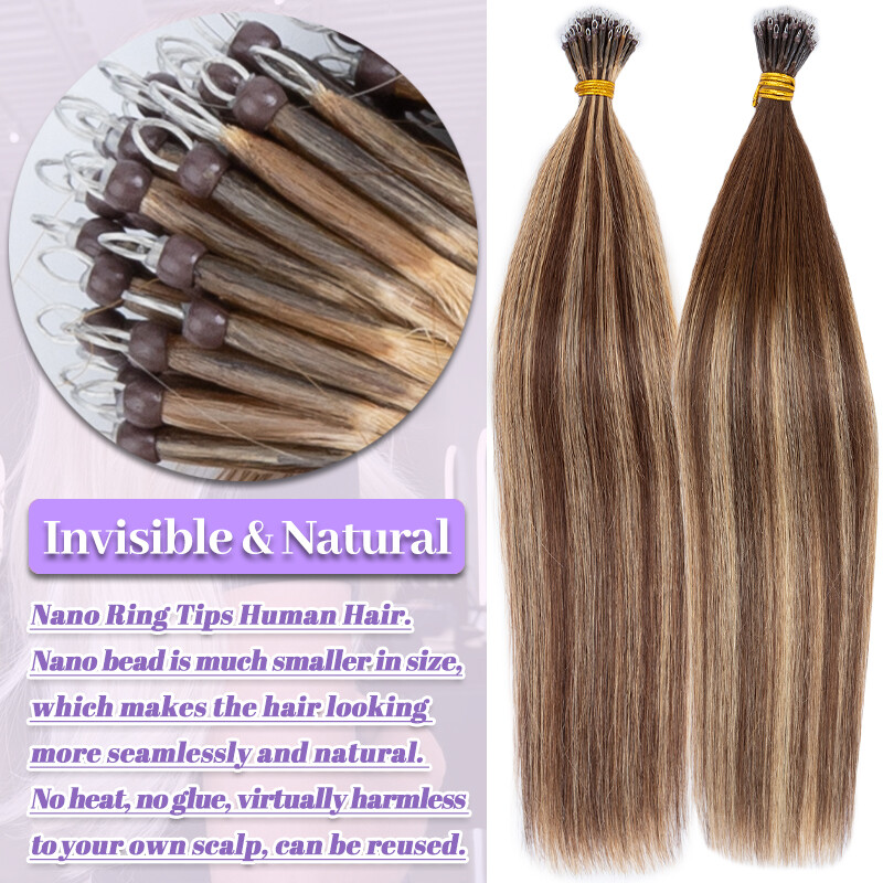 CLEARANCE Nano Ring Tip Hair Extensions Micro Loop Beads 100% Remy Human Hair
