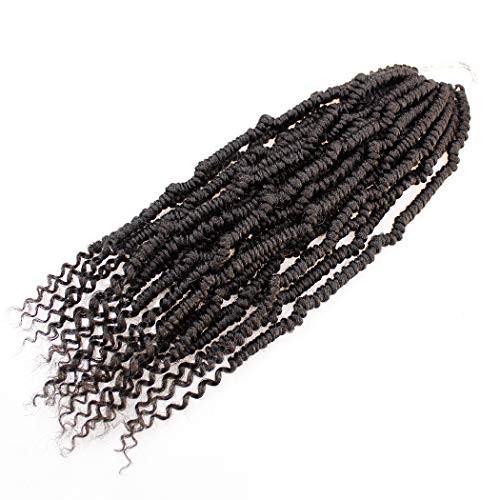 Bomb Twist Crochet Hair 14 Inch 6 Packs Mini Passion 14 Inch (Pack of 6) #1B
