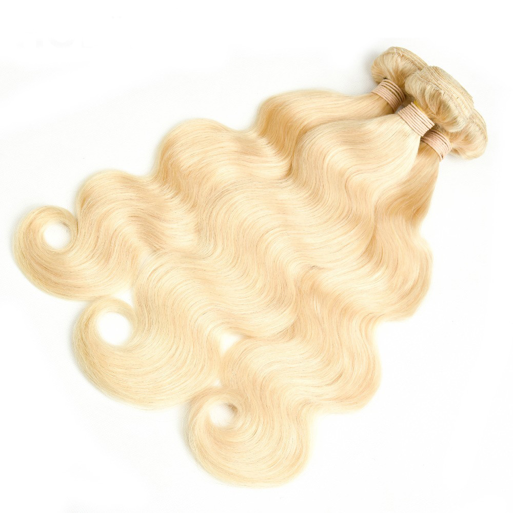 Platinum Blonde Straight WeavyTexture Highest Quality Sew In Virgin Human Hair