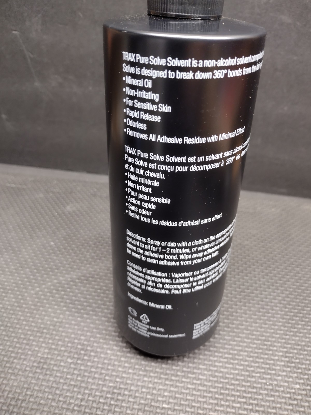 TRAX PURE Solve NON-ALCOHOL Solvent For Hair System- 33.4 Fl Oz Bottle NEW