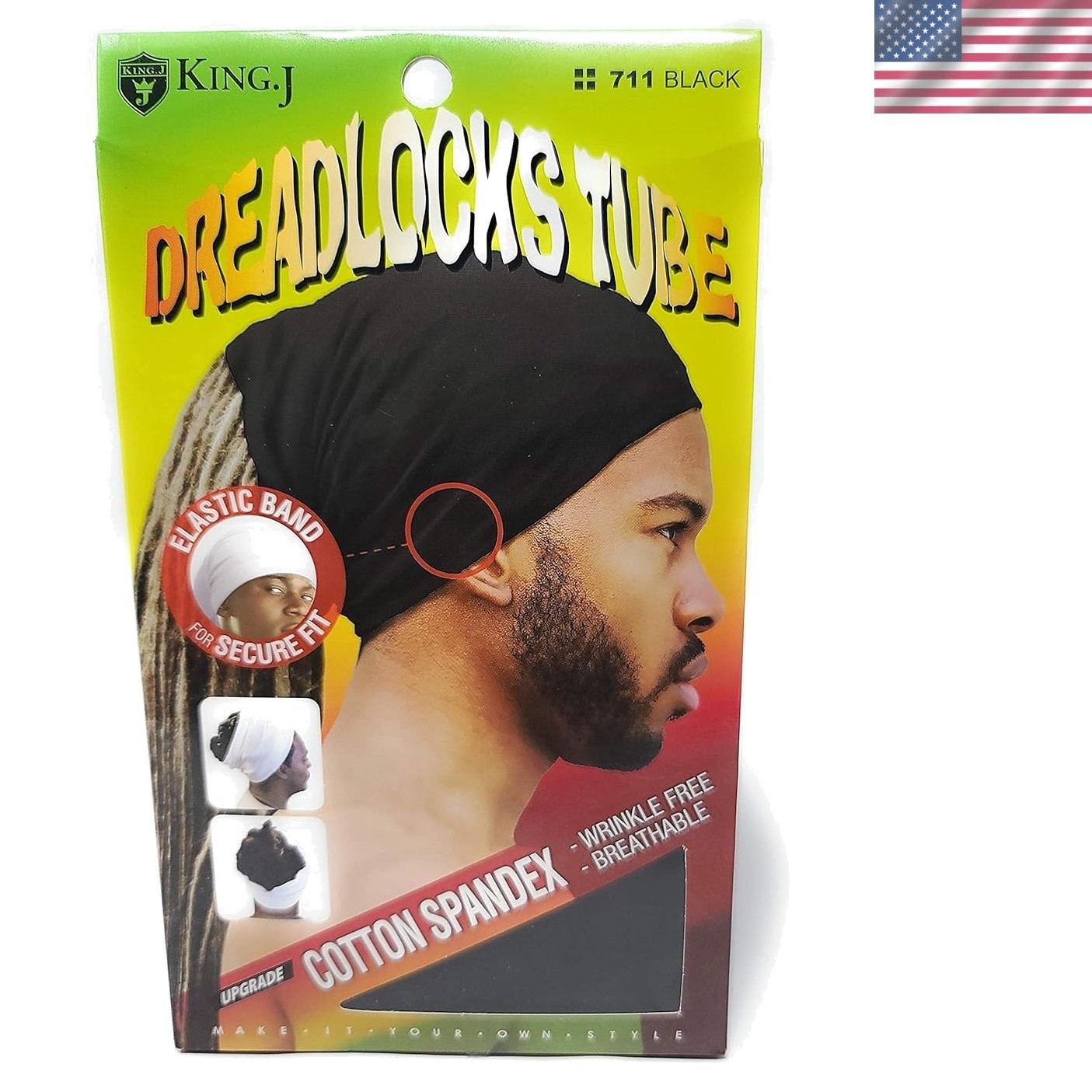 Multi-Functional Dreadlocks Tube – Unisex Cotton Spandex for Sports and Style
