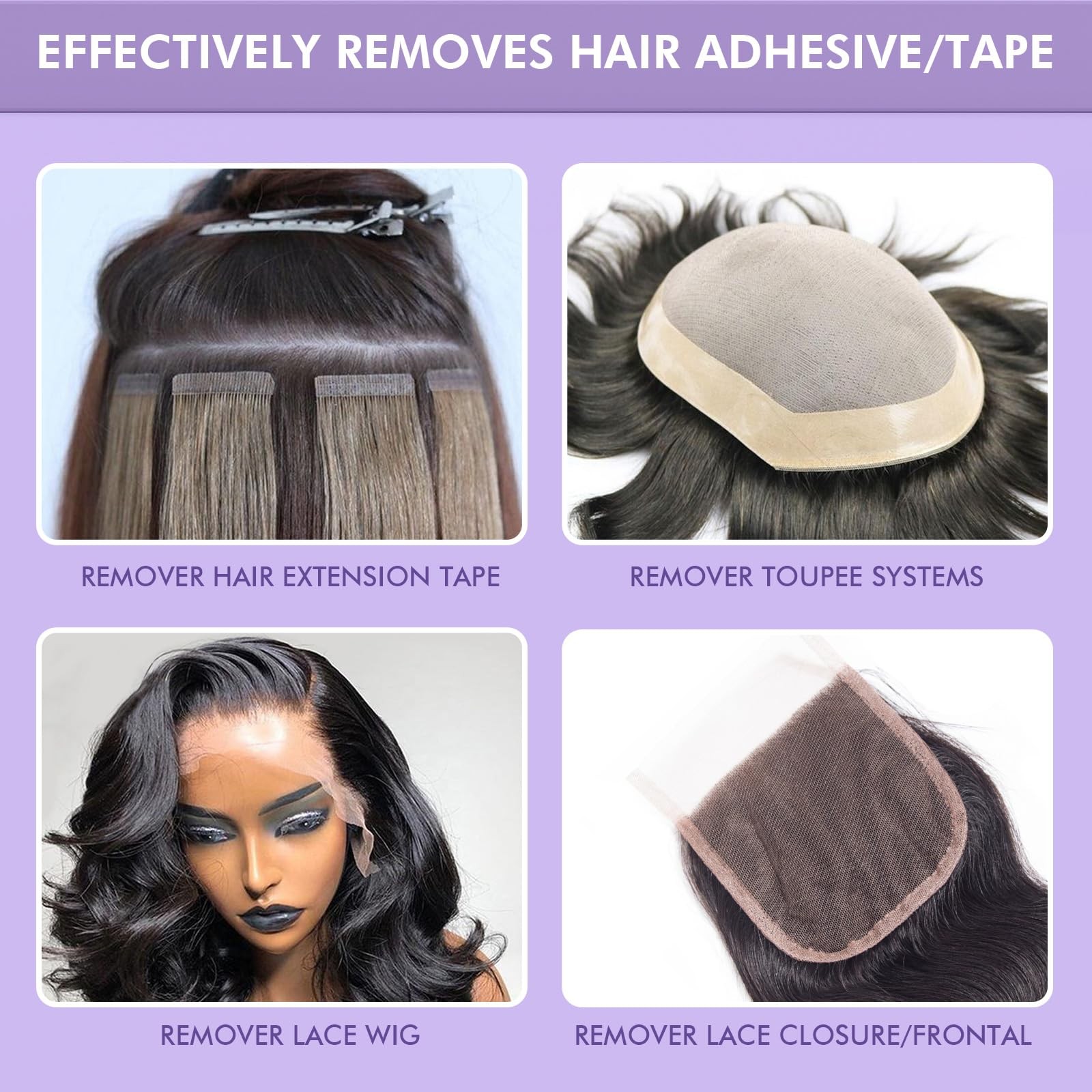 Lace Glue Remover for Lace Wigs, Tape in Hair Extensions