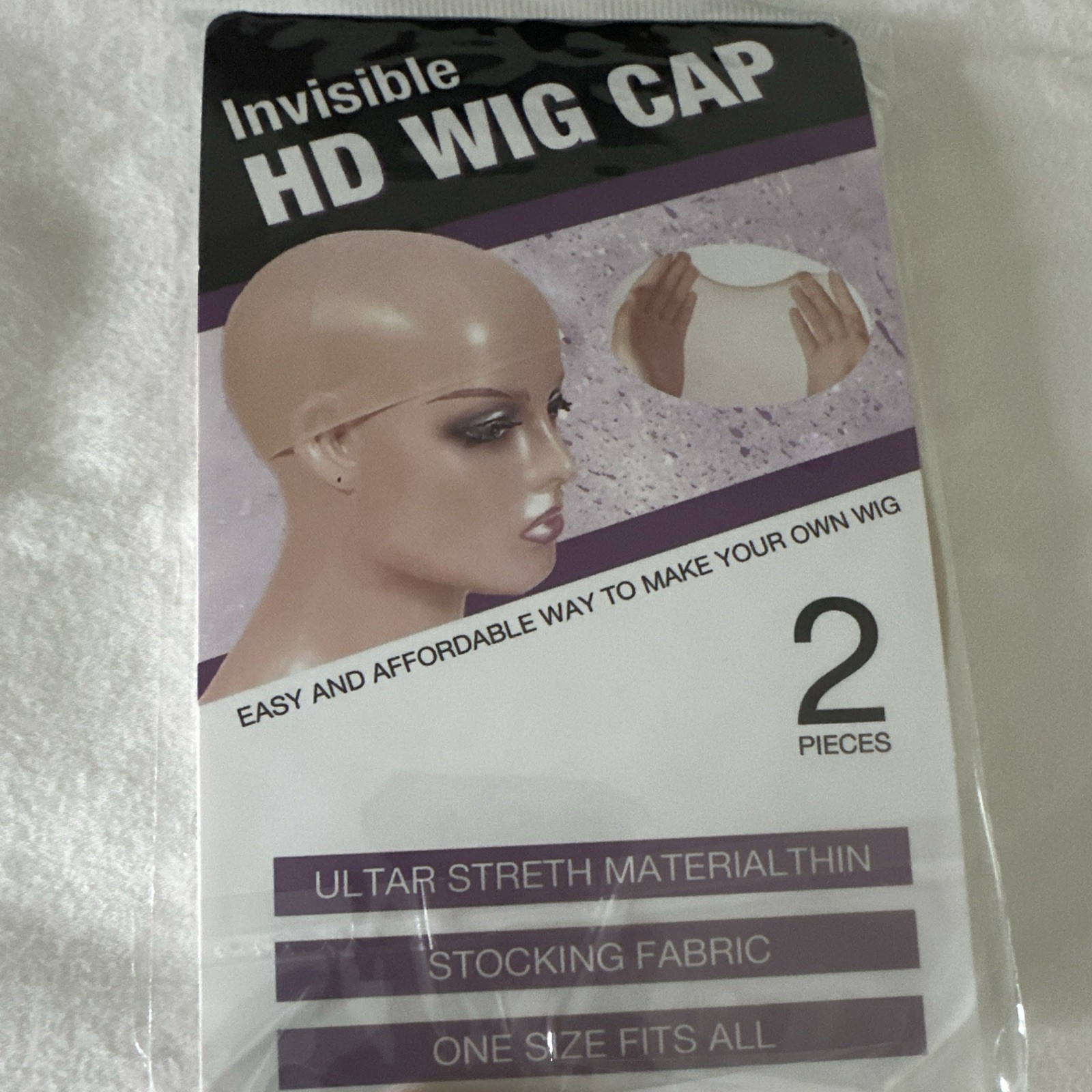 Dream Deluxe Wig Cap 2 Pc Tan Superior Quality One Size Poly Material New