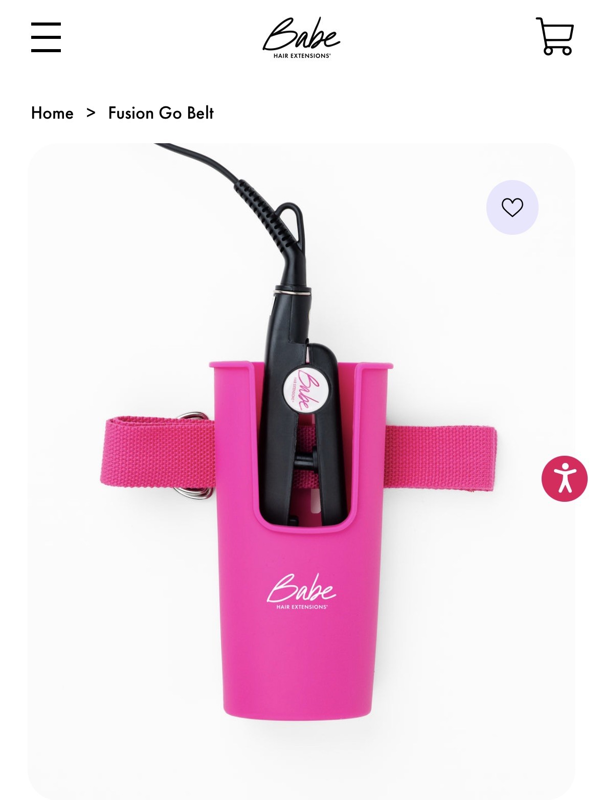 Babe Pro Fusion Hair Extensions Heat Resistant Go Hot Tool Holster Hip Belt