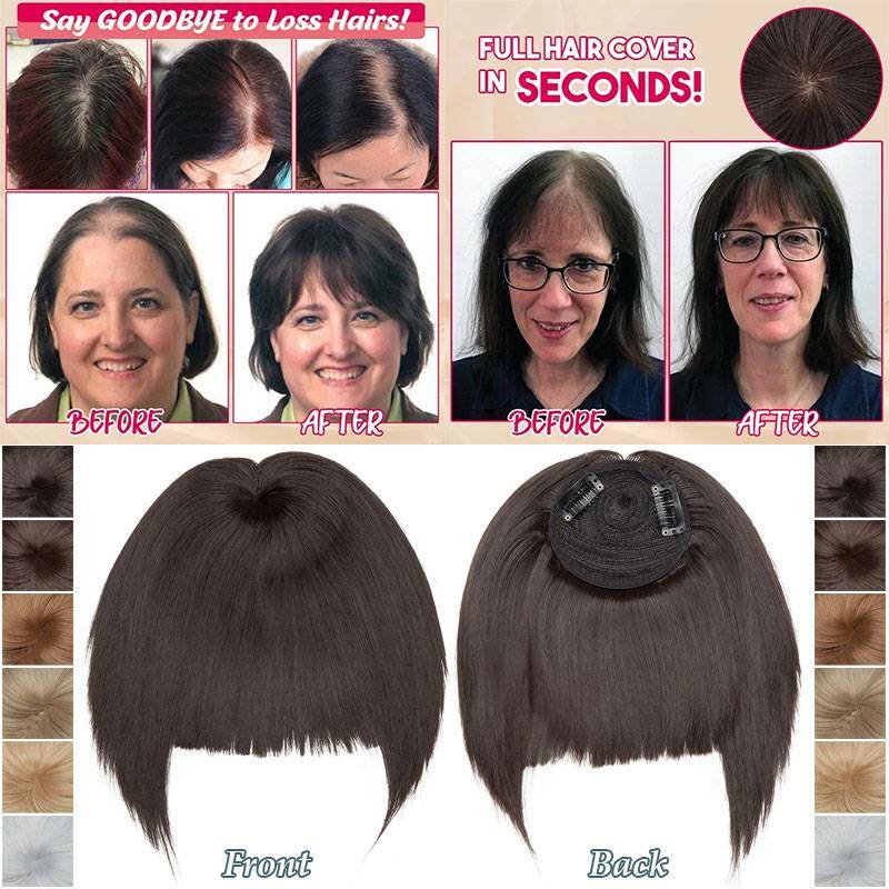 Real Short Full Head Band Topper Hair Piece As Human Hair Extension Straight MH6