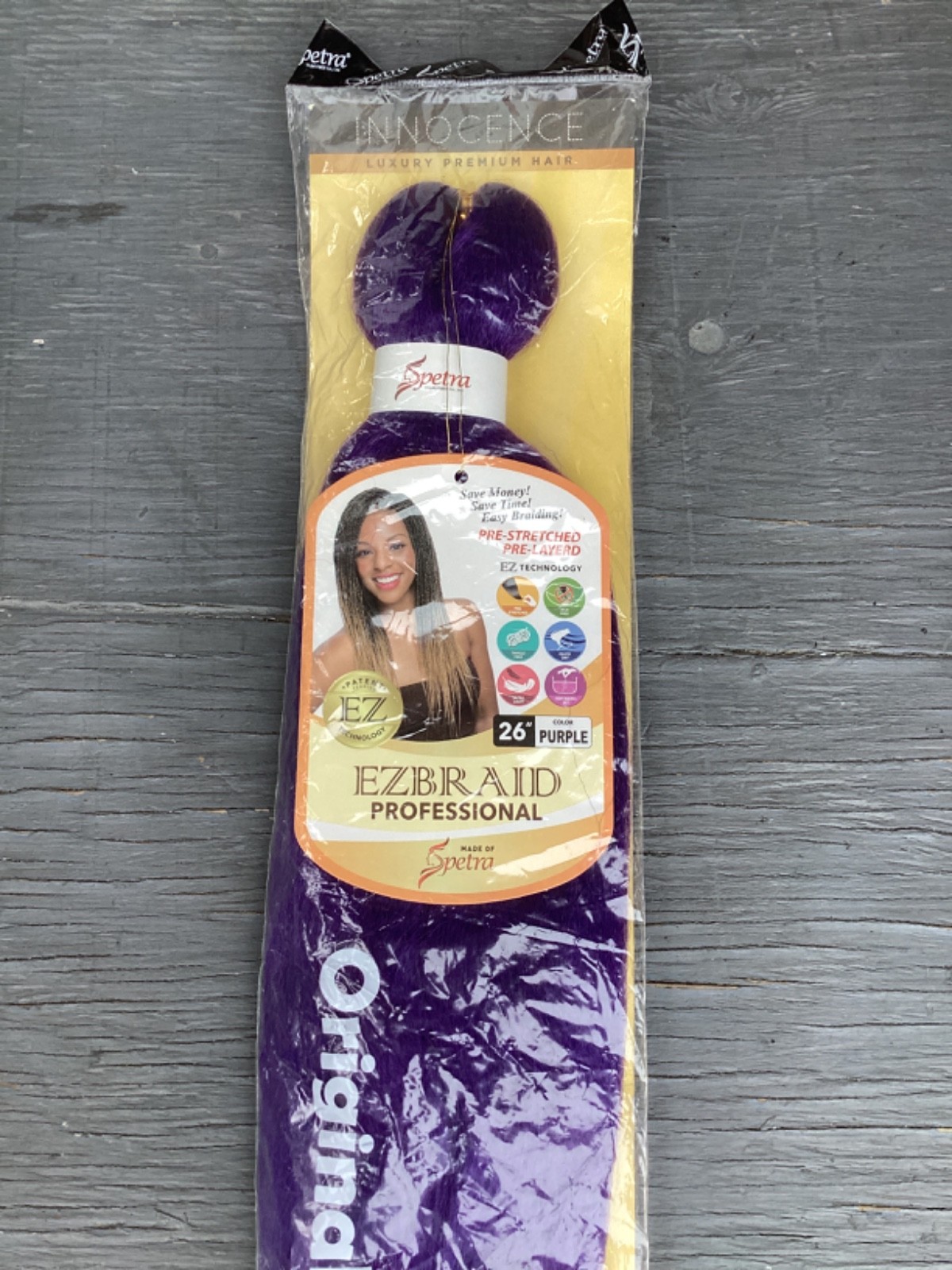 spetra braiding purple hair nib