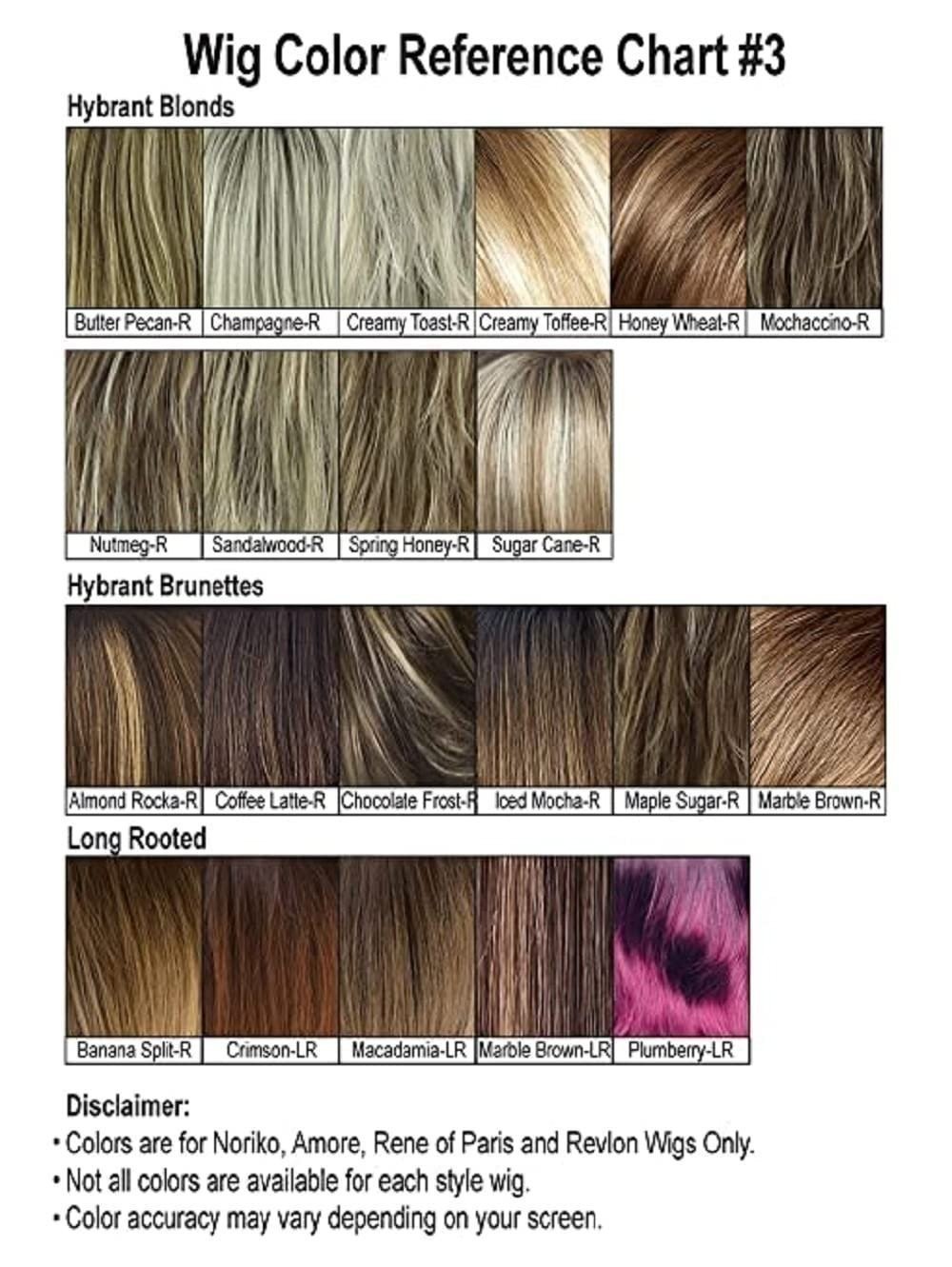 Nutmeg-F Noriko Angelica Synthetic Wig by Rene of Paris with Wig Lift Comb