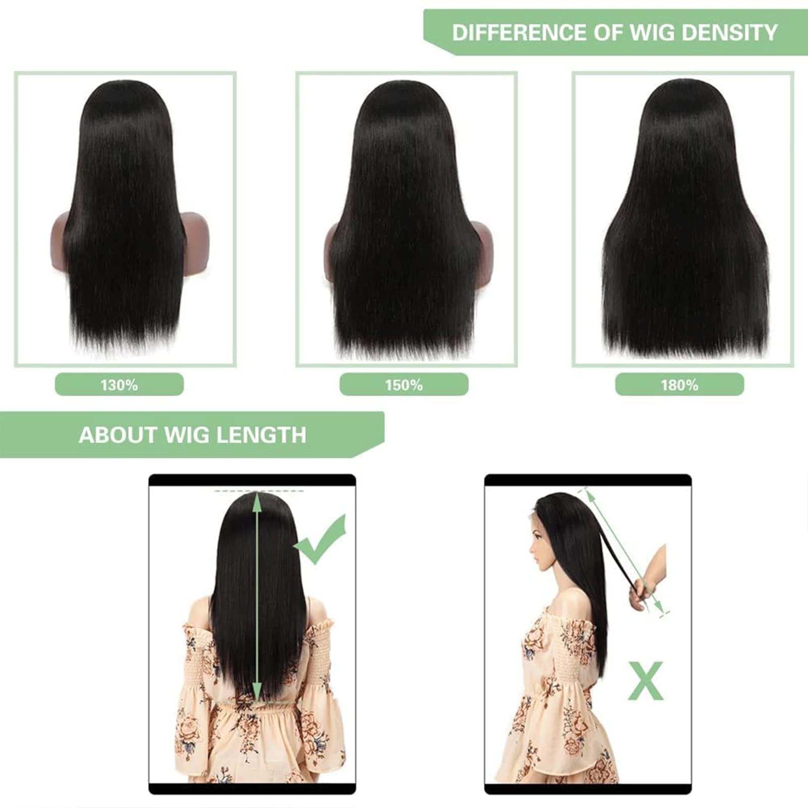 Qunali Lace Front Wigs Human Hair 13X4 Straight Lace Front Wigs Hd Transparent