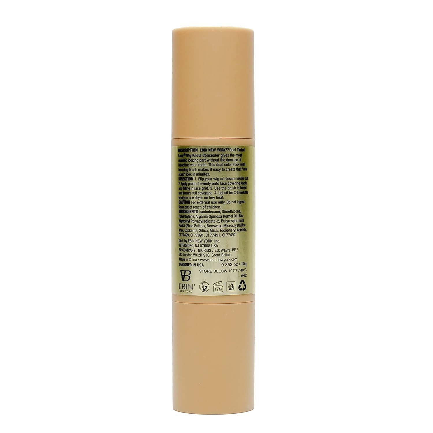 Ebin New York Tinted Lace Wig Knots Concealer (Natural Beige) 10g/0.35oz