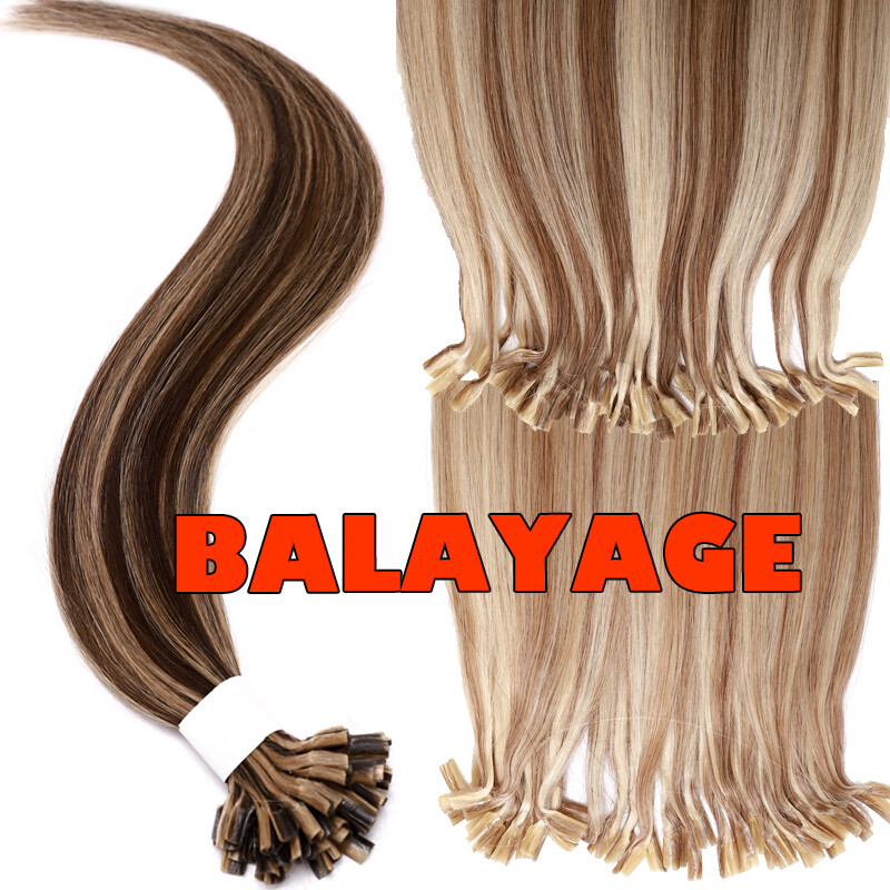 50-100G Real THICK Pre Bonded Keratin Nail U Tip 100% Remy Human Hair Extensions