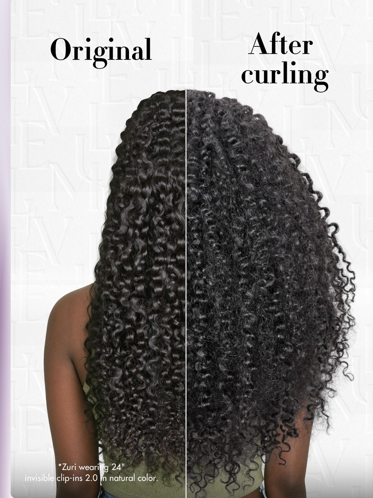 Invisible Messy Curly Clip-In Hair Extensions, 18″ Remy Human Hair, 110g, 6Pcs –
