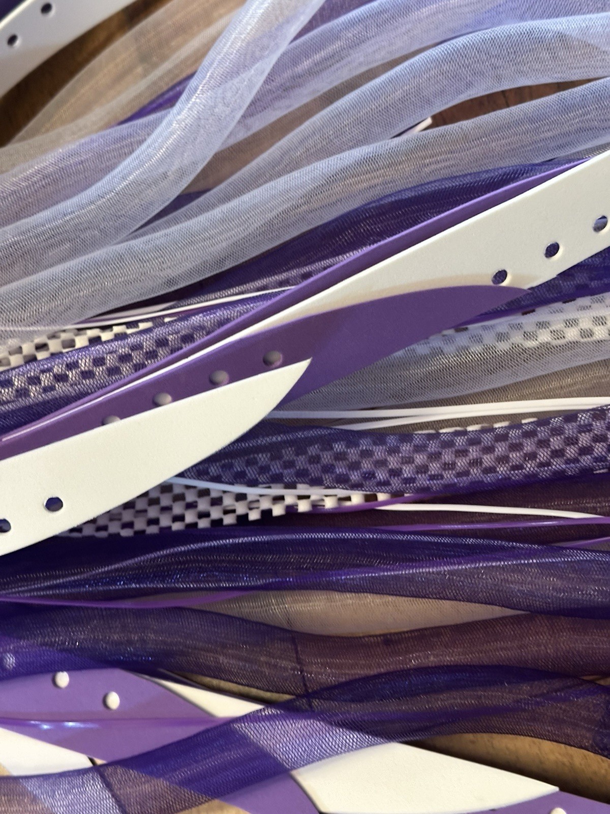 Official Cybergoth Cyberlox Purple Bleach Purple And White Good Condition