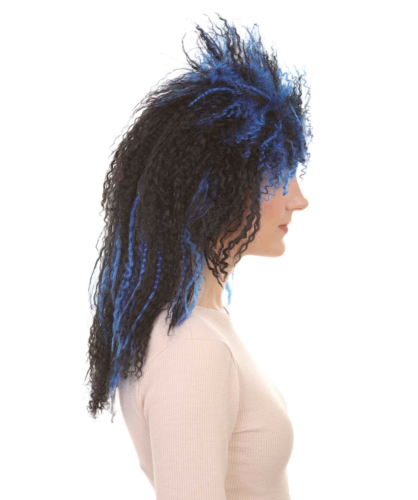 Vampires Black And Blue Women’s Wig, Dreadlock Horror Ghost Wig, HW-1982