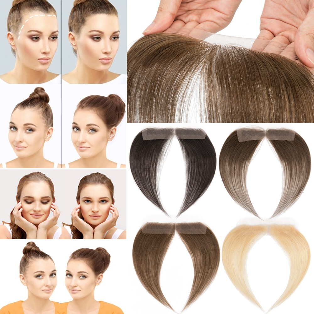 Full Lace Cover-up Front Hairline Hairpiece Remy Human Hair Patch Topper Toupee
