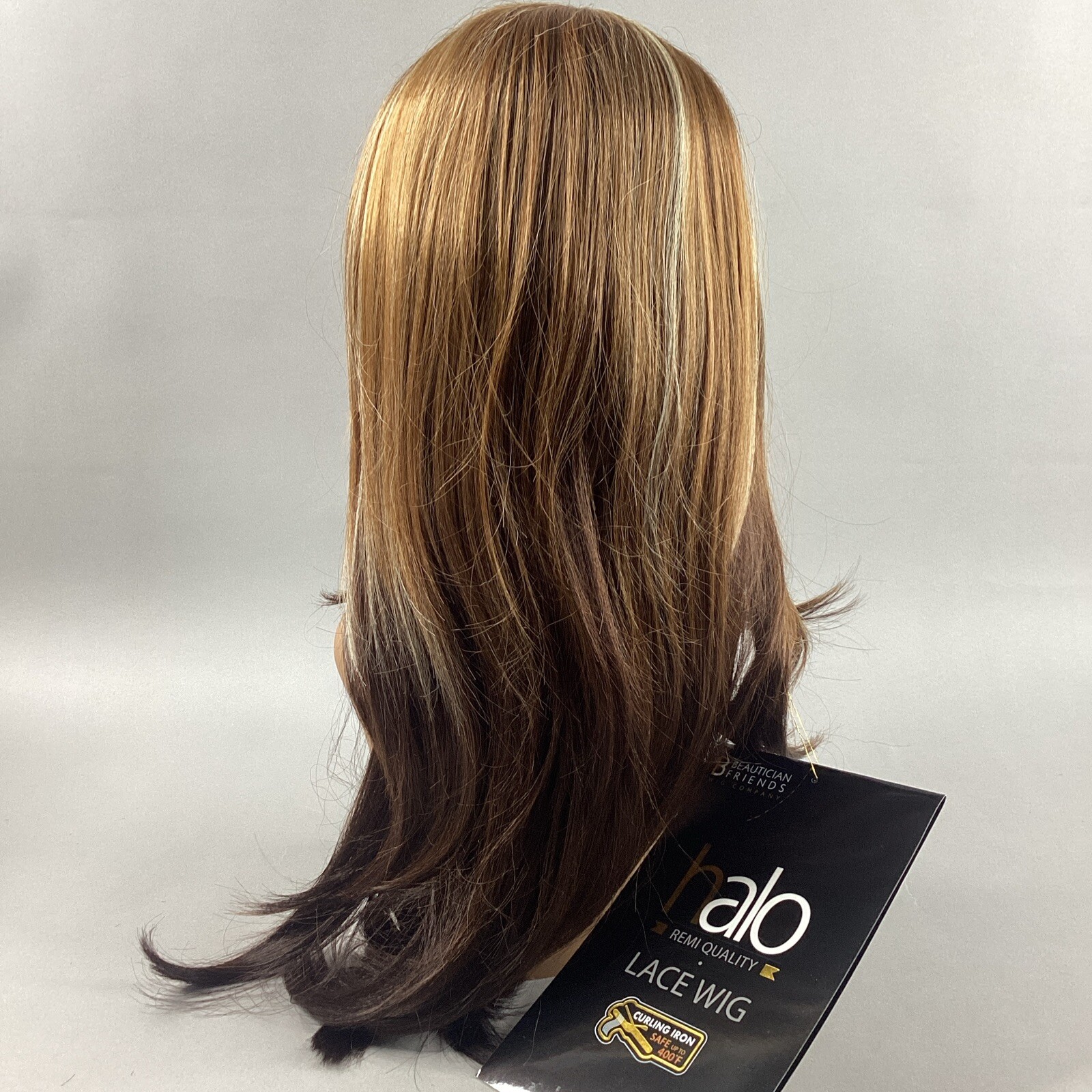 LW-Juliet Straight #D4326 Brown Blonde Remi Quality Lace Wig Curl Safe