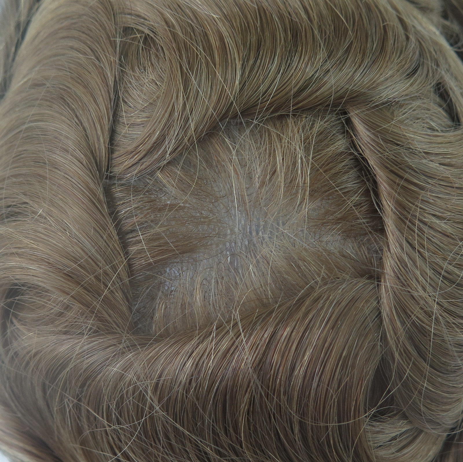 Toupee for Men Human Hair System Mirco Thin Skin 0.02mm Dark Blonde Hairpiece#18