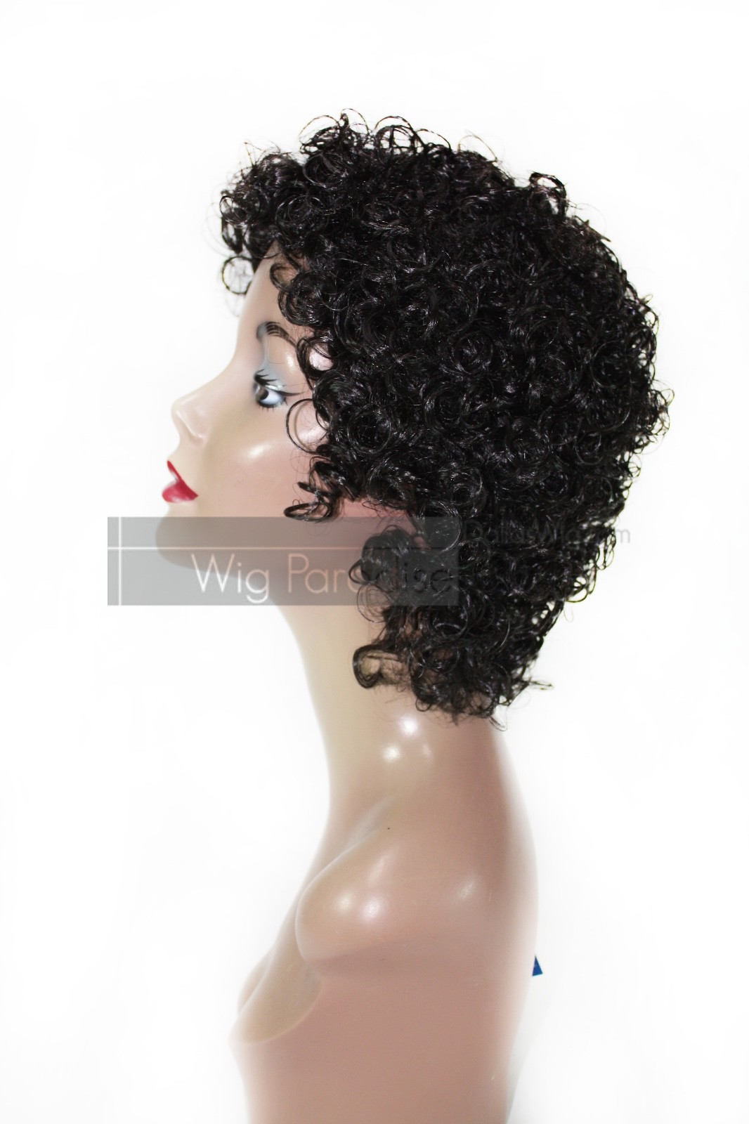 Synthetic Short Jerry Curl Wet Look Michael Jackson Hair Style MZ 110 Wig